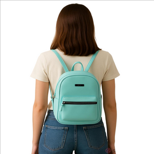 Lula backpack purse in baby blue
